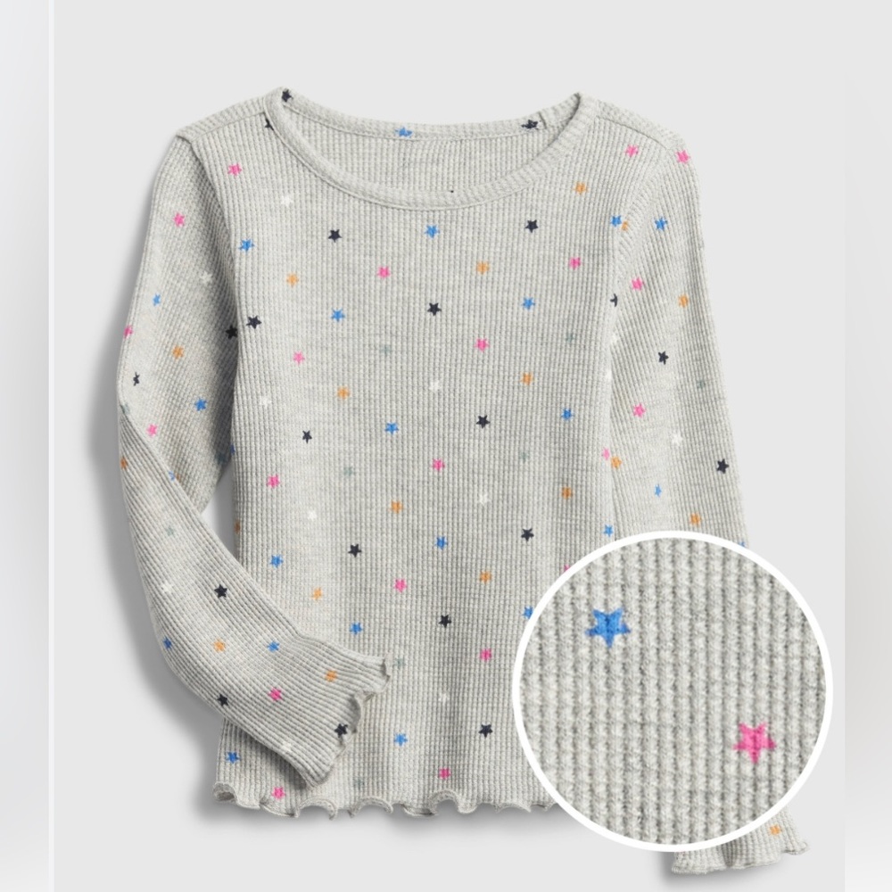 Baby Gap Toddler Waffle Knit Print T-Shirt, size 2T